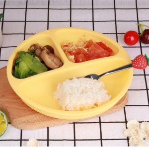 Τα φλιτζάνια αναρρόφησης μωρών σιλικόνης, τα μικρά φλιτζάνια αναρρόφησης για σιλικόνη, πιάτα σιλικόνης διαιρεμένα πιάτα σιλικόνης για απογαλακτισμένα μωρά, ελεύθερα BPA, φούρνο μικροκυμάτων, πλυντήριο πιάτων και φούρνο ασφαλή-μπολ τροφοδοσίας μωρών