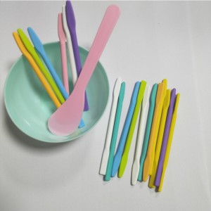 Σιλικόνη ανακατεύοντας ραβδί ρητίνη ανάμειξη ραβδί προσώπου μακιγιάζ ανακατεύοντας ραβδί, για ανάμειξη ρητίνης υγρή βαφή εποξική ρητίνη DIY διαδικασία